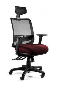 Fotel ergonomiczny do biura, Saga Plus, cocoa - 2873531363