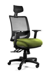 Fotel ergonomiczny do biura, Saga Plus, olive - 2873531368