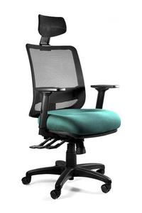 Fotel ergonomiczny do biura, Saga Plus, tealblue - 2873531370