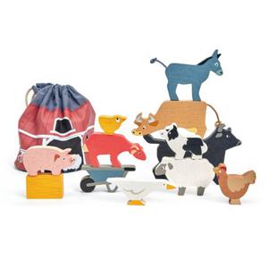 Zwierzta zagrodowe Drewniane figurki do zabawy Tender Leaf Toys - 2871493577