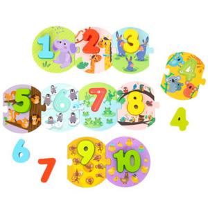 Edukacyjne Puzzle Ukadanka Nauka liczenia TOOKY TOY - 2871493758