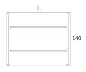 OMIX Biurko BO19 | Na Stelau Metalowym | 140x140 cm | 2-osobowe | Wolnostojce - 2859739544