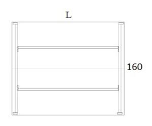 OMIX Biurko BO21 Na Stelau Metalowym | 140x160 cm | 2-osobowe | Wolnostojce - 2859739547