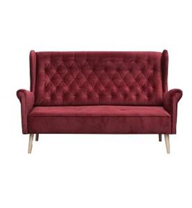 CARMEN SOFA 3 OSOBOWA BORDO Bez funkcji PROMOCJA - 2859731877