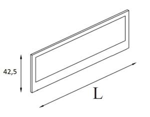 Przegroda do biurka PJ2 | Panel Pytowy Jednostronnie Tapicerowany | L=140 cm - 2859740212