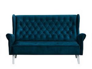 CARMEN SOFA 2 OSOBOWA CIEMNY NIEBIESKI Bez funkcji PROMOCJA - 2859731874