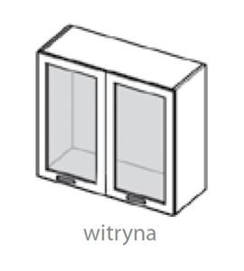 NAVIA Szafka WW 6/58 2D kuchenna 60 cm witryna grna - 2859738651