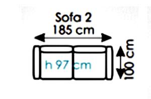 CARO SOFA 2 OSOBOWA Z POJEMNIKIEM - 2862958036