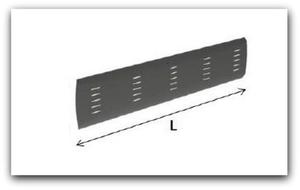 Osona metalowa do biurek OBS2 | L=120 cm - 2877741521