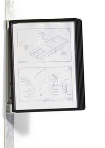 System prezentacyjny nacienny z 5 panelami A4 DURABLE VARIO MAGNET WALL 591401 czarnymi - 2878053224