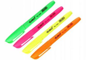 ZAKRELACZ FLUO NEON BIUROWY SZKOLNY - 4 SZTUKI - 2878047711