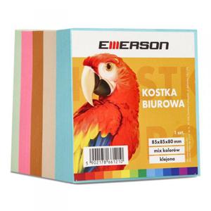 Kostka biurowa klejona 85x85x80mm EMERSON mix kolorw - 2878054469