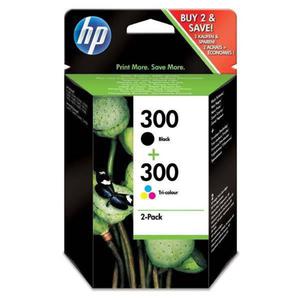 HP oryginalny ink / tusz CN637EE, HP 300, black/color, blistr, 2 x 200s, 2x4ml, HP 2-pack, CC640EE a CC643EE, DeskJet D2560, F4280 - 2878055852