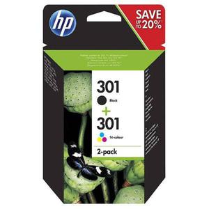 HP oryginalny ink / tusz N9J72AE, black/color, blistr, 190/165s, HP 301, HP 2-pack Deskjet 1510, 3055A, Officejet 2622 - 2878055864