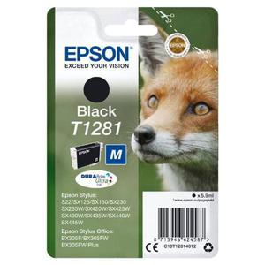 Epson oryginalny ink / tusz C13T12814022, T1281, black, 5,9ml, Epson Stylus S22, SX125, 420W, 425W, Stylus Office BX305 - 2878055879