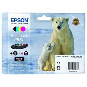 Epson oryginalny ink / tusz C13T26364020, T263640, 26XL, CMYK, 3x9,7/12,2ml, Epson Expression Premium XP-800, XP-700, XP-600 - 2878055996