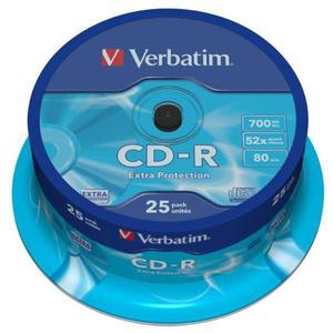 Pyta CD-R 700MB 52x VERBATIM DataLife 43432 Cake 25 szt. - 2878057408