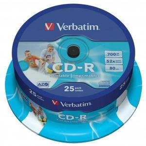 Pyta CD-R 700MB 52x VERBATIM DataLife PLUS 43439 Cake 25 szt. - 2878057409