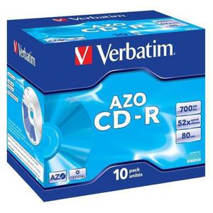 Verbatim CD-R, 43327, DataLife PLUS, 10-pack, 700MB, Super Azo, 52x, 80min., 12cm, Crystal, bez moliwoci nadruku, jewel box, Sta - 2878057411