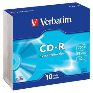 Pyta CD-R 700MB 52x VERBATIM DataLife 43415 Slim 10 szt. - 2878611499