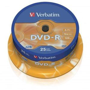 Pyta DVD-R 4,7GB 16x VERBATIM DataLife PLUS 43522 Cake 25 szt. - 2878760775