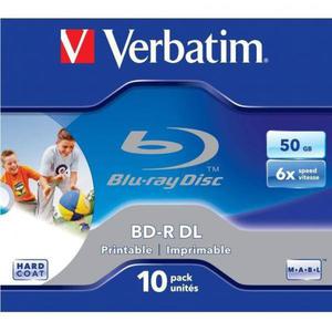 Verbatim BD-R, Dual Layer Printable, 50GB, jewel box, 43736, 6x, cena za 1 sztuk - 2878057436