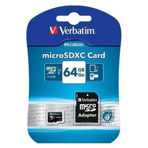 Verbatim Micro Secure Digital Card, 64GB, micro SDXC, 44084, UHS-I U1 (Class 10), z adapterm - 2878760779