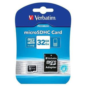 Verbatim Micro Secure Digital Card, 32GB, micro SDHC, 44083, UHS-I U1 (Class 10), z adapterm - 2878057440