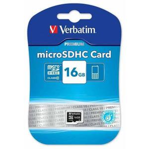 Verbatim Micro Secure Digital Card, 16GB, micro SDHC, 44010, UHS-I U1 (Class 10), bez adaptera - 2878057441