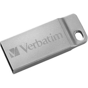 Verbatim USB flash disk, USB 2.0, 16GB, Metal Executive, Store N Go, srebrny, 98748, USB A, z oczkiem na brelok - 2878057446