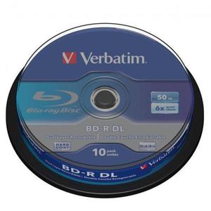 Verbatim BD-R, Dual Layer 50GB, cake box, 43746, 6x, 10-pack, do archiwizacji danych - 2878057538