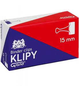 Klipy 15mm Grand 110-1091 czarne 12szt - 2878419601