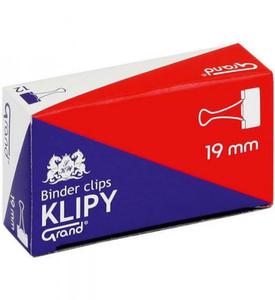 Klipy 19mm Grand 110-1092 czarne 12szt - 2878058107