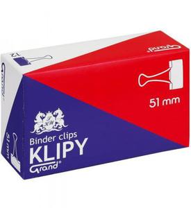 Klipy 51mm Grand 110-1096 czarne 12szt - 2878058112