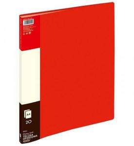 ALBUM OFERTOWY A4 GRAND 9002 120-1193 CZERWONY PVC 20 KIESZENI - 2878058924