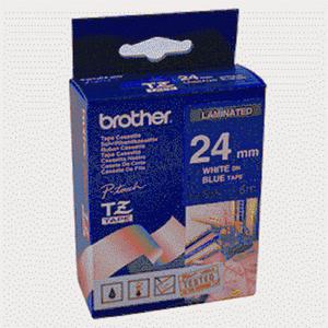 Tasiemka oryginalna biay/niebieskie BROTHER TZ555 24mm x 8 m - 2878059341