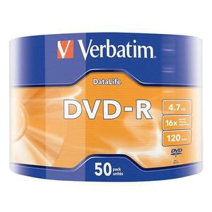 Verbatim DVD-R, Matt Silver, 43791, 4.7GB, 16x, wrap, 50-pack, bez moliwoci nadruku, 12cm, do archiwizacji danych - 2878059678