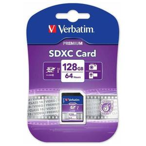 Verbatim Karta pamici Secure Digital Card Premium U1, 128GB, SDXC, 44025, UHS-I U1 (Class 10) - 2878061458