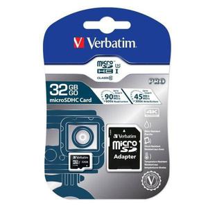 Verbatim Karta pamici Micro Secure Digital Card Pro U3, 32GB, micro SDHC, 47041, UHS-I U3 (Class 10), V30, z adapterm - 2878611631