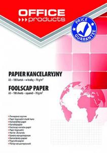 Papier kancelaryjny A3 OFFICE PRODUCTS kratka 100ark - 2878061747