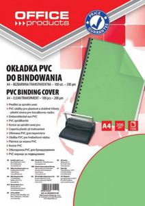 Folia do bindowania A4 OFFICE PRODUCTS przezroczysta zielona 200mic 100 szt - 2878061874