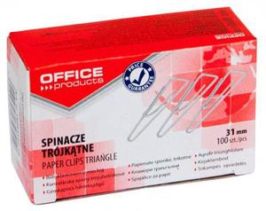 Spinacze trjktne 31mm OFFICE PRODUCTS srebrne 100szt. - 2878061923