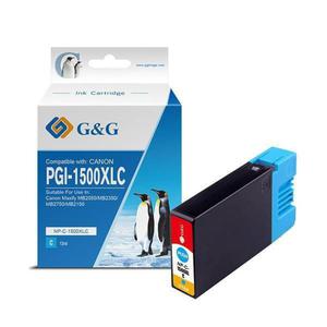 G&G kompatybilny ink / tusz z PGI 1500XL, cyan, NP-C-1500XLC/C, dla Canon MAXIFY MB2050, MB2350 - 2878063007