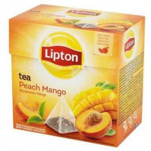 Herbata mango i brzoskwinia LIPTON piramidki, 20 torebek - 2878065265