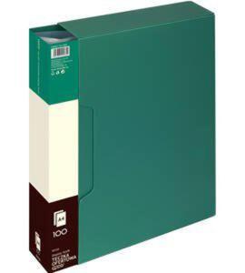 ALBUM OFERTOWY A4 GRAND 9010 120-1829 ZIELONY PVC 100 KIESZENI - 2880958041