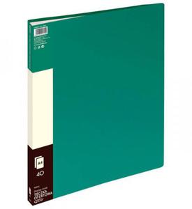ALBUM OFERTOWY A4 GRAND 9004 120-1824 ZIELONY PVC 40 KIESZENI - 2880958042