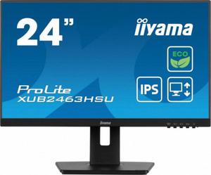 IIYAMA Monitor 23.8 cala ProLite XUB2463HSU-B1 IPS,100HZ,ECO,3ms,SLIM,HDMI,DP,2x USB3.22x2W,HAS(150mm),TCO,EPEAT - 2878068055