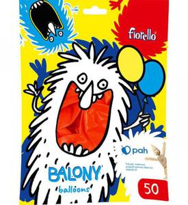 BALONY 12" FIORELLO 170-2634 METALICZNY CZERWONY 50SZT - 2878068518