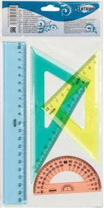 Komplet geometryczny linijka 20cm ekierka*2 CENTRUM 80746 ktomierz z linijk - 2878051407