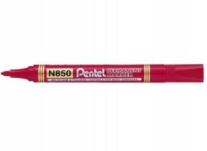 MARKER PERMANENTNY PENTEL N850 CZERWONY okrga k. - 2878047358